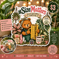 Plant Mama Bear “#SizeMatters” Plant Lover Vinyl Sticker – 3”